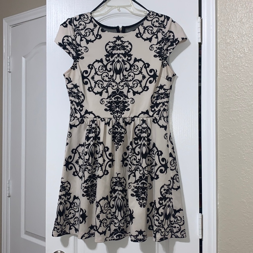 Black and white dress